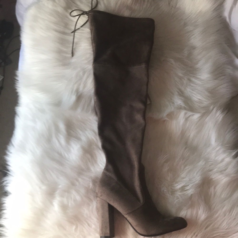 Suede over the knee boots!